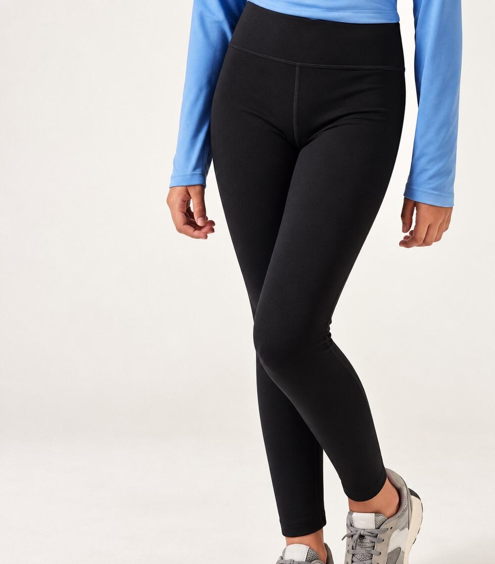 Athleta Girl High Rise Polartec Fleece Lined Leggings Black Girls M 8-10